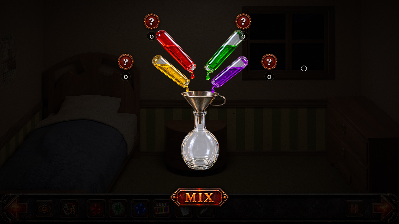 The remade kit, with the tubes pouring into a funnel